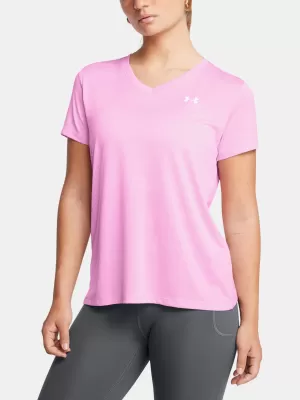 Dámske tričko UNDER ARMOUR TECH SSV- TWIST 1384227-638 RUŽOVÁ