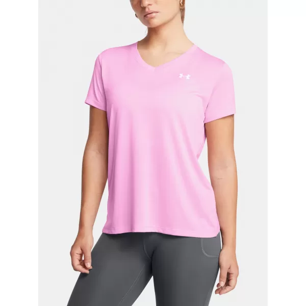  Dámske tričko UNDER ARMOUR TECH SSV- TWIST 1384227-638 RUŽOVÁ 