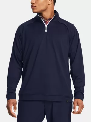 Pánska mikina UNDER ARMOUR MIDLAYER QZ LB 1383254-410 MODRÁ
