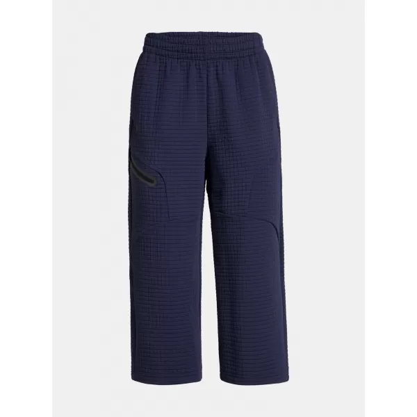  Dámske športové nohavice UNDER ARMOUR UNSTOPPABLE FLC GRID CROP 1386492-410 MODRÁ 