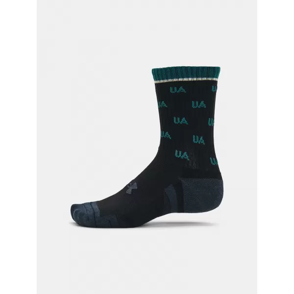  Ponožky UNDER ARMOUR PERF COTTON NOV MID (2 PÁRY) 1379534-002 ČIERNA 