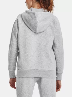 Dámska mikina UNDER ARMOUR RIVAL FLEECE FZ HOODIE 1379497-012 SIVÁ