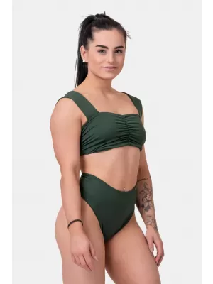 Vysokoenergetický top do bikín 553 DARK GREEN Nebbia