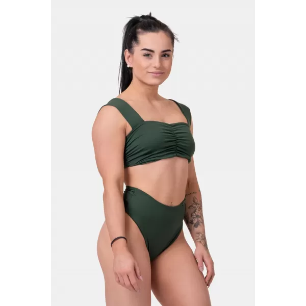  Vysokoenergetický top do bikín 553 DARK GREEN Nebbia 