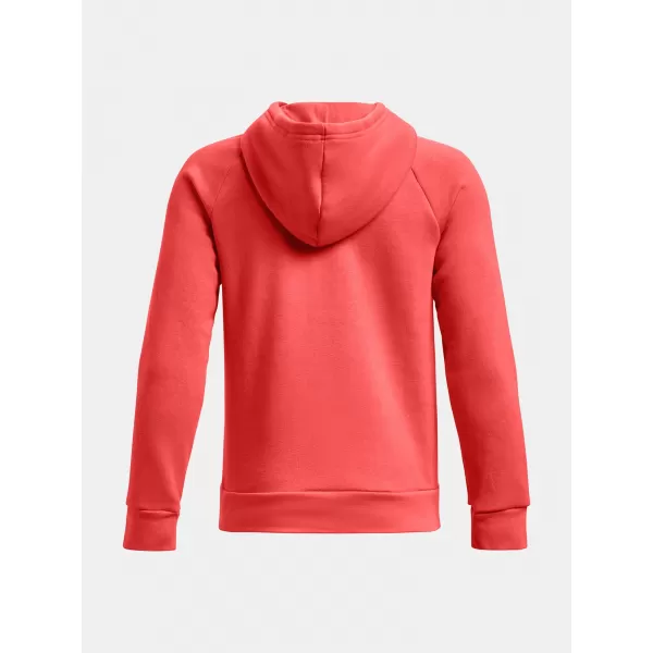  Chlapčenská mikina UNDER ARMOUR RIVAL FLEECE BL HOODIE 1379791-690 ČERVENÁ 