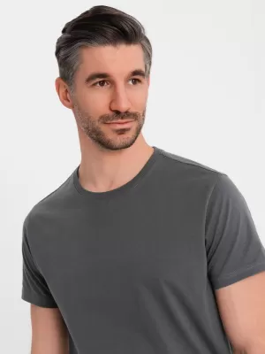 Pánske tričko OMBRE OM-TSBS-0236 GRAFIT