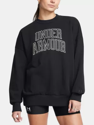 Dámska mikina UNDER ARMOUR ICON HWT TERRY OS CREW 1386493-001 ČIERNA