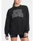 Dámska mikina UNDER ARMOUR ICON HWT TERRY OS CREW 1386493-001 ČIERNA