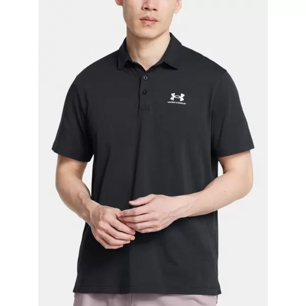  Pánske tričko UNDER ARMOUR ICON POLO 1386608-001 ČIERNA 