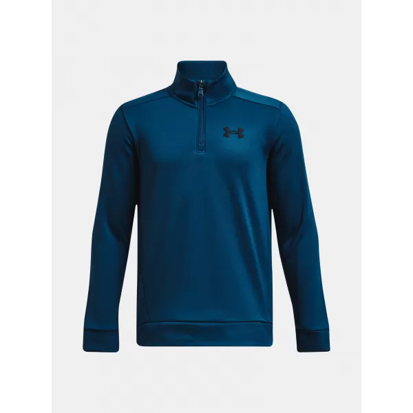  Chlapčenská mikina UNDER ARMOUR ARMOUR FLEECE 1/4 ZIP 1373559-426 MODRÁ 