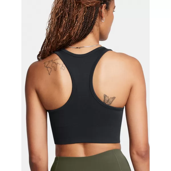  Dámska podprsenka UNDER ARMOUR VANISH SEAMLESS MID BRA 1384419-001 ČIERNA 