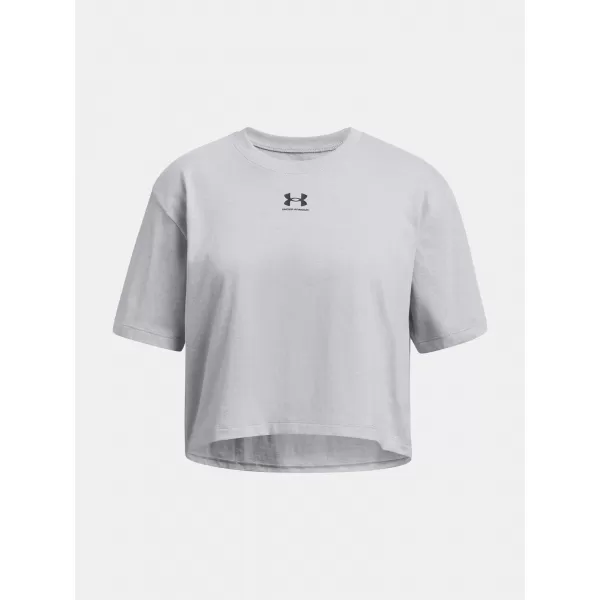  Dievčenské tričko UNDER ARMOUR RIVAL SS 1389755-011 SIVÁ 