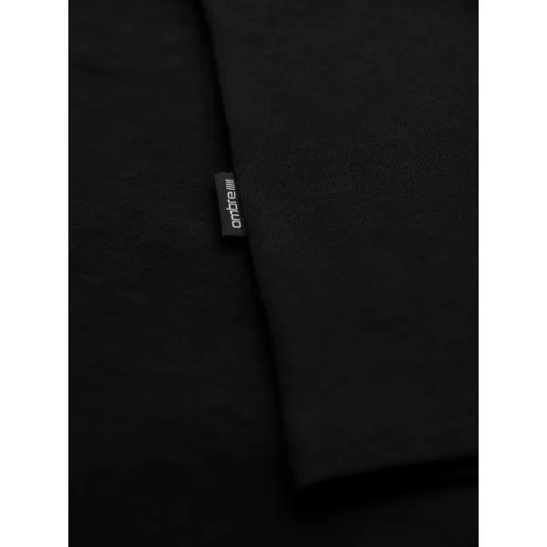  Pánske tričko OMBRE OM-TSBS-0237 ČIERNA 