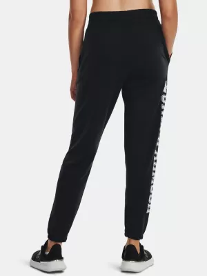 Dámske tepláky UNDER ARMOUR RIVAL TERRY GRAPHIC JOGR 1379437-001 ČIERNA