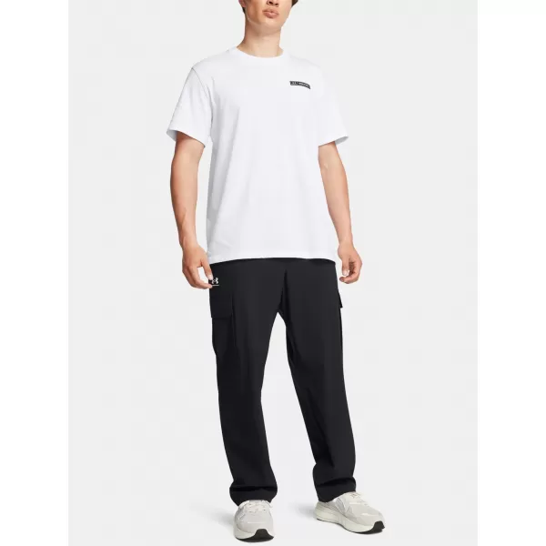  Pánske športové nohavice UNDER ARMOUR VIBE WOVEN CARGO PANTS 1386558-001 ČIERNA 
