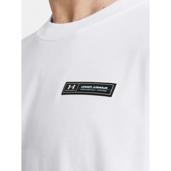  Pánske tričko UNDER ARMOUR HW ARMOUR LABEL SS 1382831-100 BIELA 