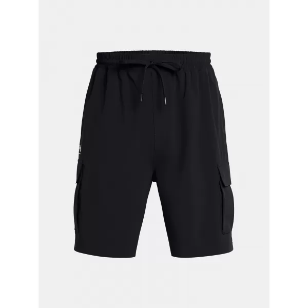  Pánske šortky UNDER ARMOUR VIBE WOVEN CARGO SHORT 1386560-001 ČIERNA 