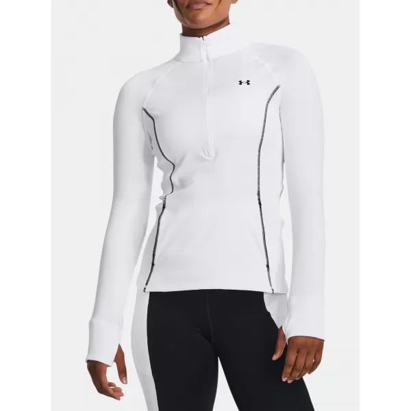  Dámske tričko UNDER ARMOUR TRAIN CW 1/2 ZIP 1379886-100 BIELA 