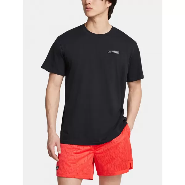  Pánske tričko UNDER ARMOUR HW ARMOUR LABEL SS 1382831-001 ČIERNA 