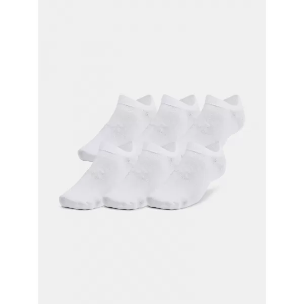  Ponožky UNDER ARMOUR ESSENTIAL NO SHOW (6 PÁRŮ) 1382611-100 BIELA 