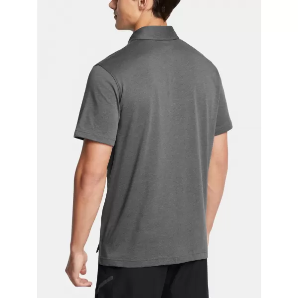 Pánske tričko UNDER ARMOUR ICON POLO 1386608-025 SIVÁ 