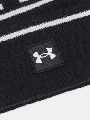 Pánska čiapka UNDER ARMOUR M HALFTIME POM BEANIE 1386634-001 ČIERNA