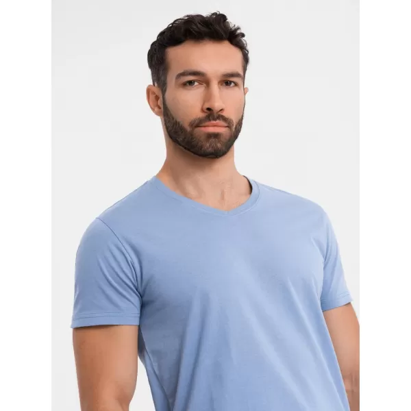  Tričko OMBRE OM-TSBS-0237 MODRÝ 