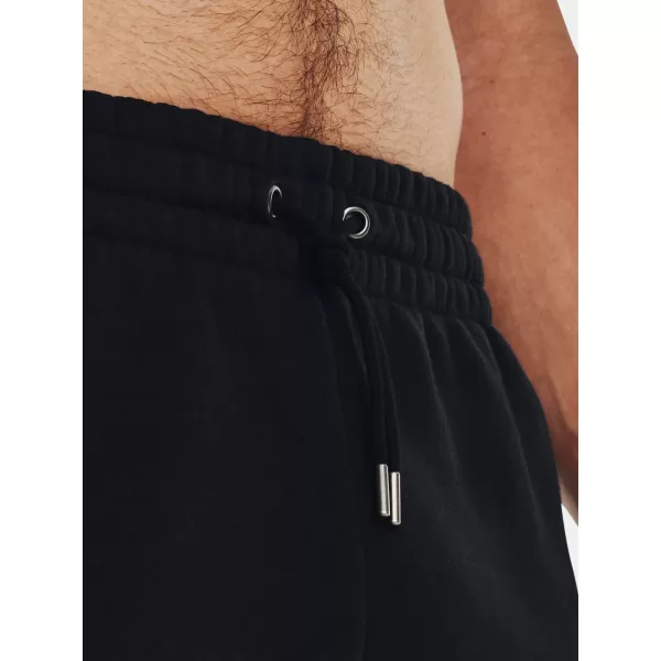  Pánske šortky UNDER ARMOUR ESSENTIAL FLEECE SHORTS 1380377-001 ČIERNA 