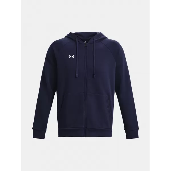  Pánska mikina UNDER ARMOUR RIVAL FLEECE FZ HOODIE 1379767-410 MODRÁ 