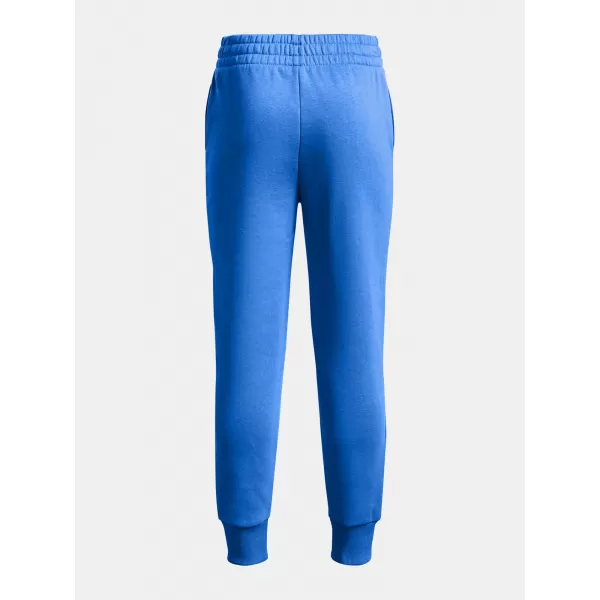  Dievčenské tepláky UNDER ARMOUR RIVAL FLEECE JOGGERS 1379525-464 MODRÁ 