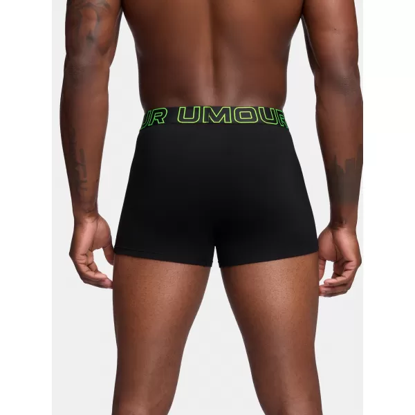  Pánske boxerky UNDER ARMOUR M PERF COTTON 3IN (3KS) 1383891-004 ČIERNA 