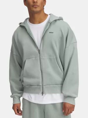 Pánska mikina UNDER ARMOUR ICON HWT FLEECE WASH FZ 6000651-348 ZELENÁ