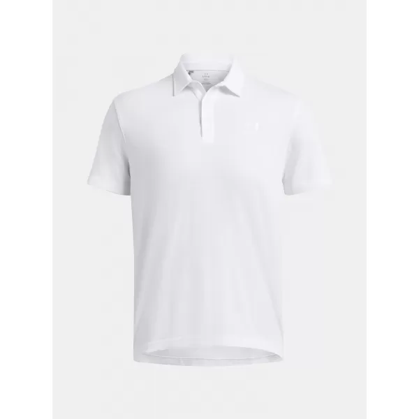  Pánske tričko UNDER ARMOUR ICON POLO 1386608-100 BIELA 