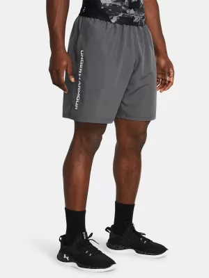 Pánske šortky UNDER ARMOUR WOVEN WDMK SHORTS 1383356-025 SIVÁ
