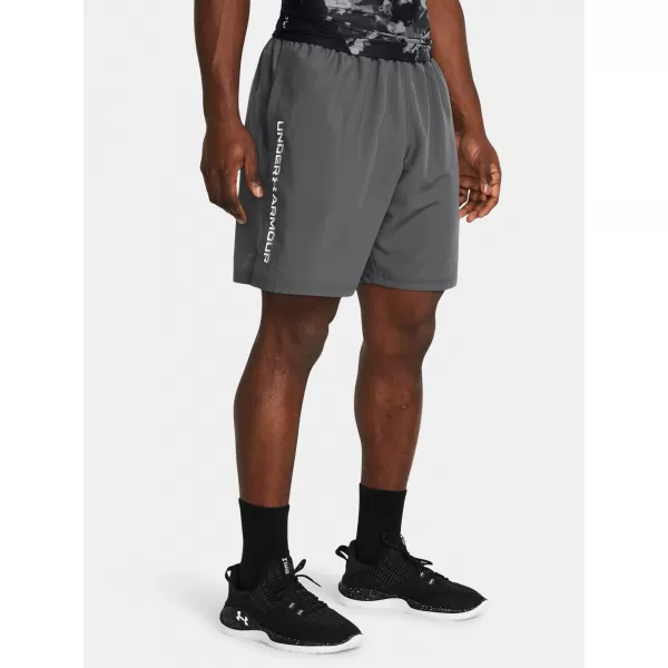 Pánske šortky UNDER ARMOUR WOVEN WDMK SHORTS 1383356-025 SIVÁ 