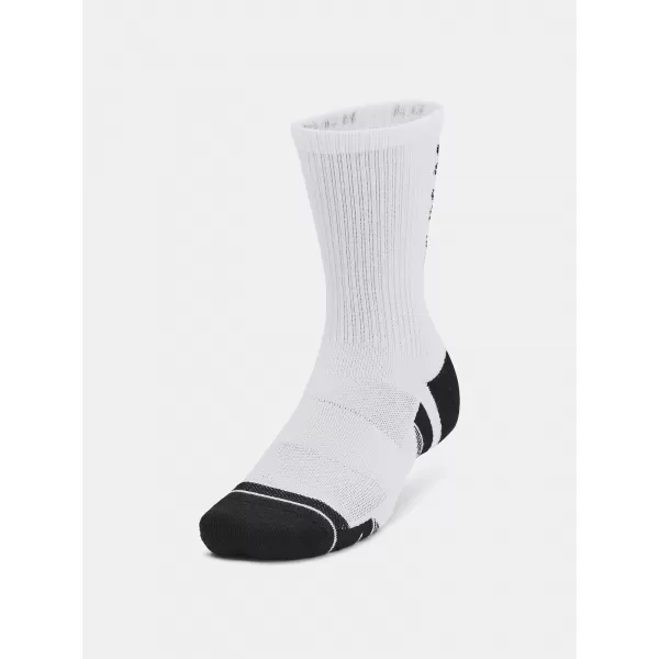 Ponožky UNDER ARMOUR PERF TECH NOV CREW (3 PÁRY) 1379515-101 BIELA 