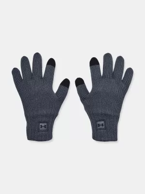 Pánske rukavice UNDER ARMOUR HALFTIME WOOL GLOVE 1378755-044 SIVÁ