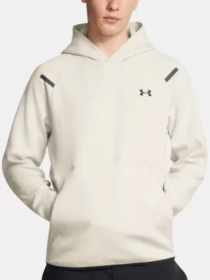 Pánska mikina UNDER ARMOUR UNSTOPPABLE FLC HD EU 1389350-110 BIELA