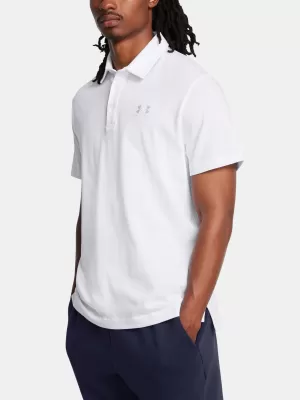 Pánske tričko UNDER ARMOUR ICON POLO 1386608-100 BIELA