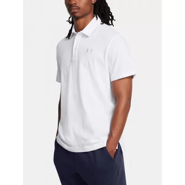  Pánske tričko UNDER ARMOUR ICON POLO 1386608-100 BIELA 
