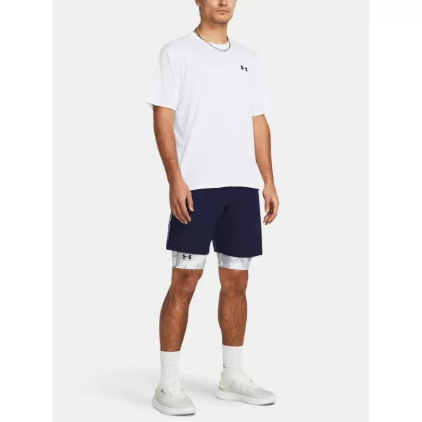  Pánske šortky UNDER ARMOUR WOVEN WDMK SHORTS 1383356-410 MODRÁ 