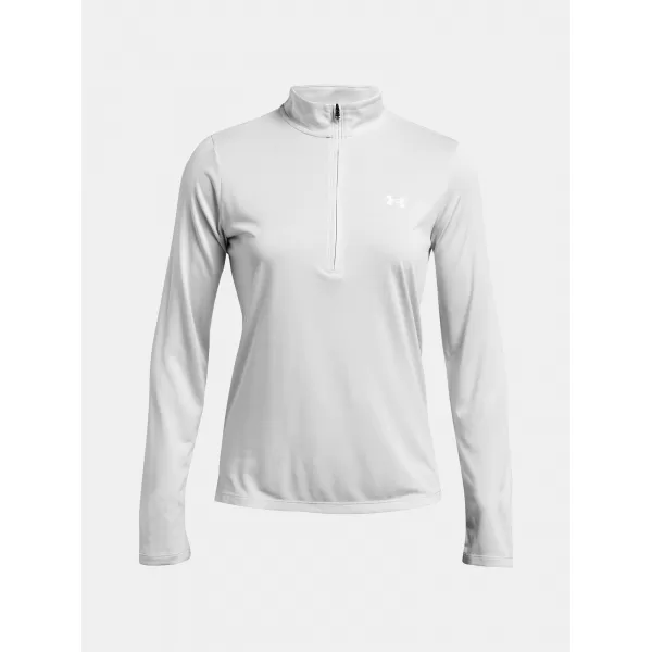  Dámska mikina UNDER ARMOUR TECH 1/2 ZIP- TWIST 1384225-014 SIVÁ 