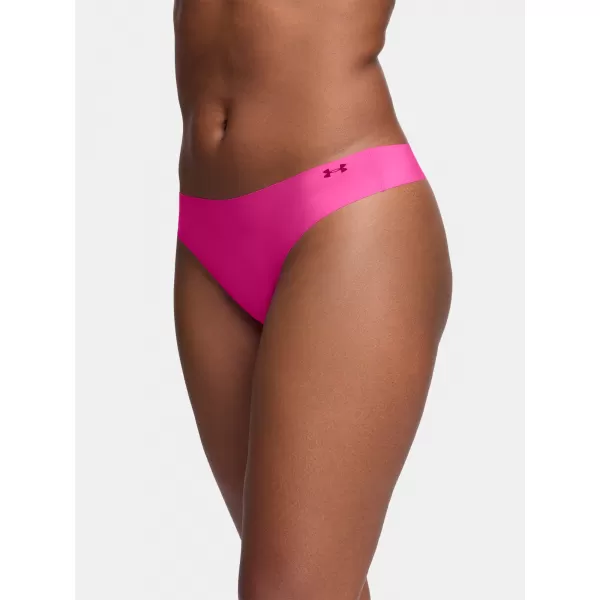  Dámske nohavičky UNDER ARMOUR PURE STRETCH NS THONG (3KS) 1383893-652 RUŽOVÁ 