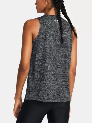 Dámske tielko UNDER ARMOUR TECH TANK TWIST 1383656-001 ČIERNA