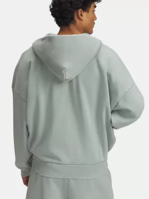 Pánska mikina UNDER ARMOUR ICON HWT FLEECE WASH FZ 6000651-348 ZELENÁ