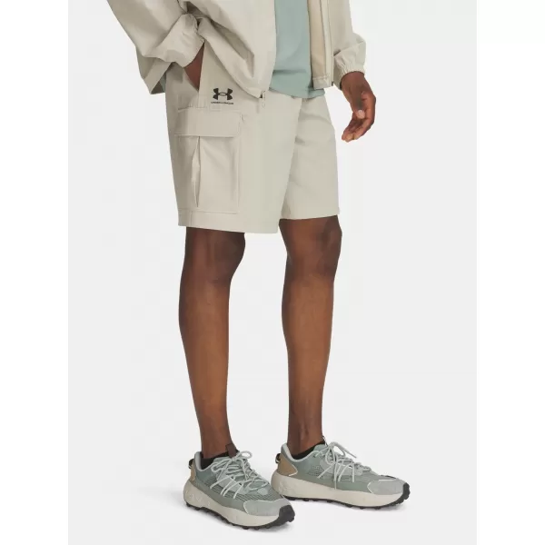  Pánske šortky UNDER ARMOUR VIBE WOVEN CARGO SHORT 1386560-289 HNEDÁ 