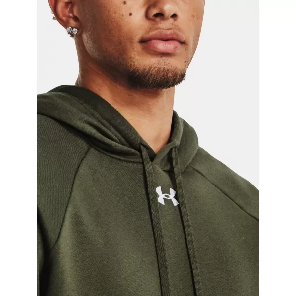  Pánska mikina UNDER ARMOUR RIVAL FLEECE HOODIE 1379757-390 ZELENÁ 
