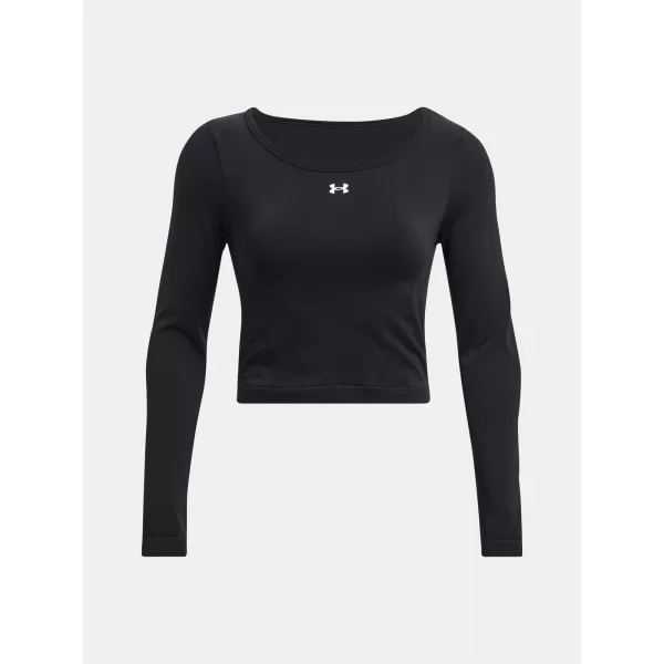  Dámske tričko UNDER ARMOUR TRAIN SEAMLESS LS 1379150-001 ČIERNA 