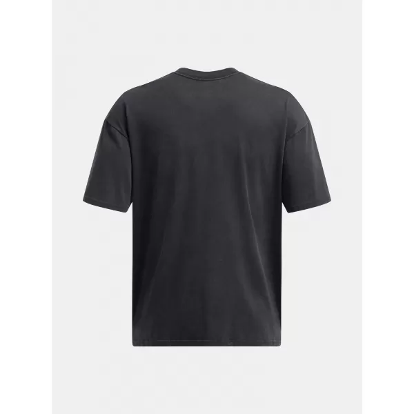  Pánske tričko UNDER ARMOUR M HW OS LOGO WASH SS 1389147-001 ČIERNA 