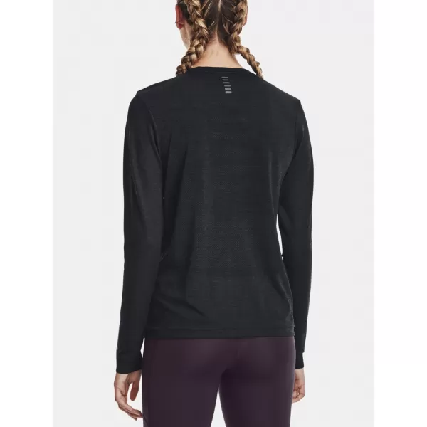  Dámske tričko UNDER ARMOUR SEAMLESS STRIDE LS 1375699-001 ČIERNA 